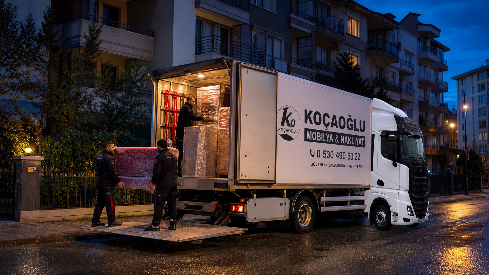 Gece şehirler arası yükleme - Kocaoğlu Nakliyat